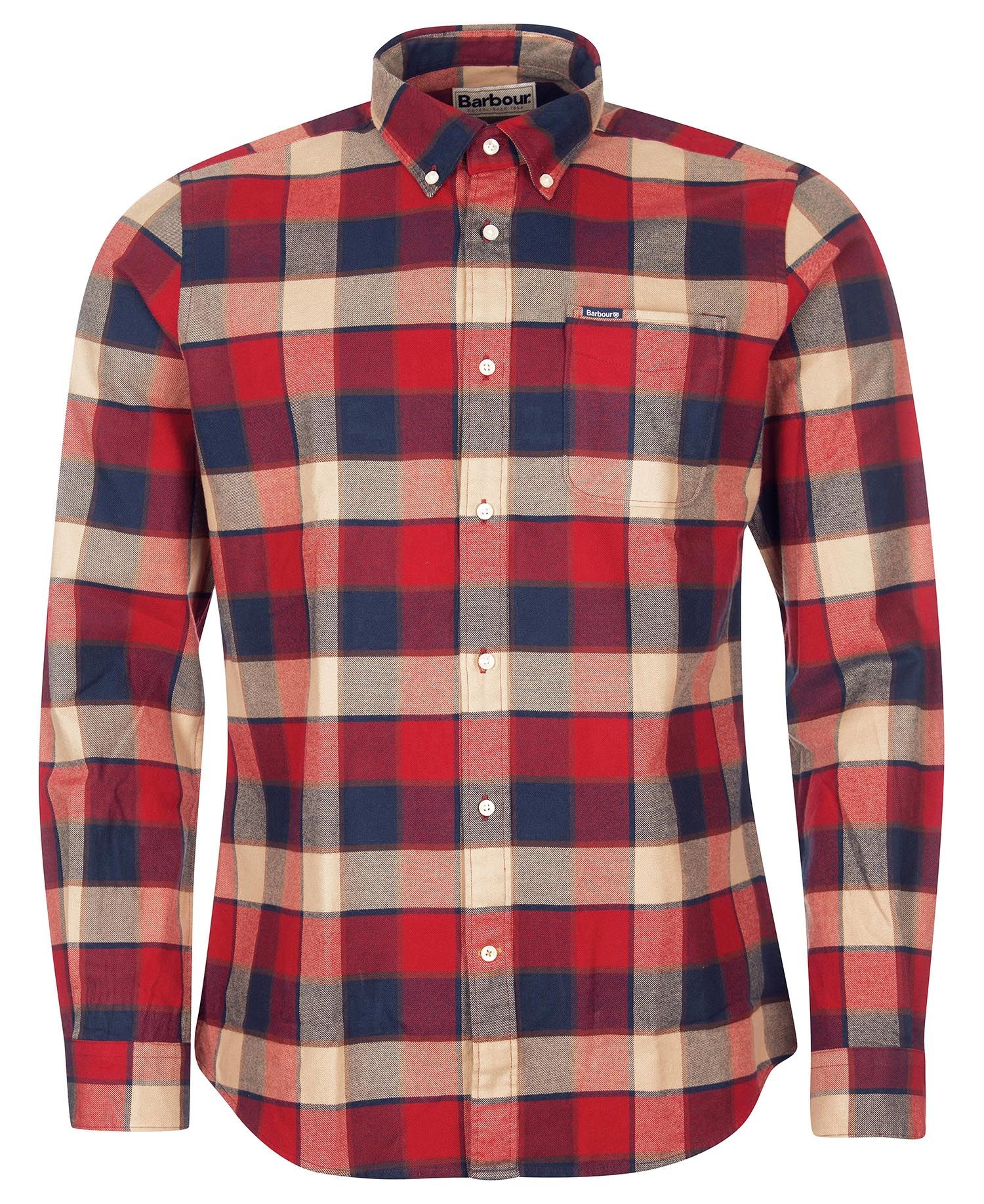 Chemise Hemd Valley Tailored rouge (Rich Red) - Barbour