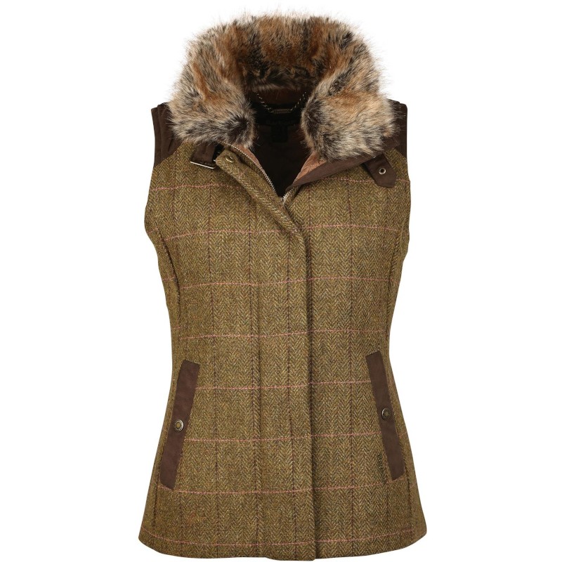 Gilet tweed Alder femme Barbour