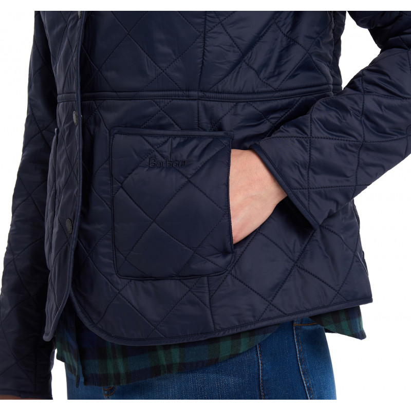 Veste matelasse Deveron Polarquilt Navy FEMME - BARBOUR