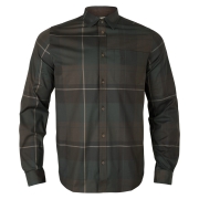 Chemise Akse L/S Shadow Brown check - Hrkila