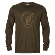 T-shirt Game L/S Willow green Stag - Hrkila
