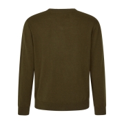 Pull Col en V Pine en laine Mrinos Vert - Seeland