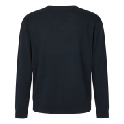 PulL Col en V Pine en laine mrinos Bleu - Seeland