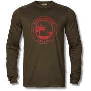 T-shirt Game L/S Willow Green Moose - Hrkila
