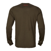 T-shirt Game L/S Willow Green Moose - Hrkila