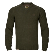 Pull en laine mrinos Vincent Col en V Rosin - Hrkila