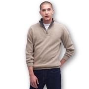 Pull Nelson Essential Half Zip Beige - Barbour