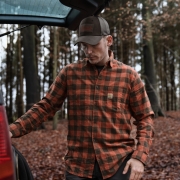 Chemise H�rkila Scandinavian L/S - Autumn Orange Check