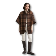 Cape en Laine Judith Barbour - Shadow Muted Tartan