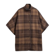 Cape en Laine Judith Barbour - Shadow Muted Tartan