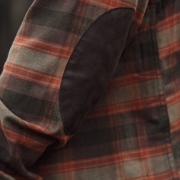 Chemise Aivak L/S Härkila - Autumn Orange Check