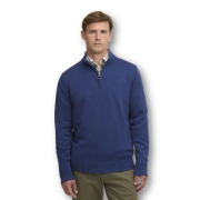 Pull Kelson Half Zip Knitted Jumper Barbour – Bleu