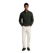 Pull Essentials Fleck Half Zip Barbour – Olive