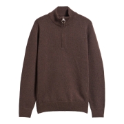 Pull Holden Half Zip Knitted Jumper Barbour – Dark Oak